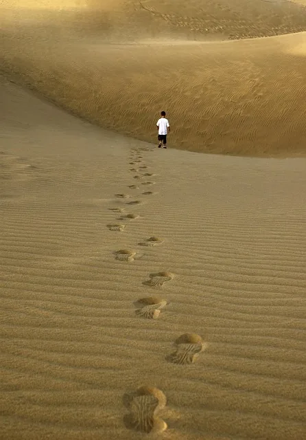sand, schritte, natur, strand, urlaub, footprint, wandern, fußabdrücke, dünen