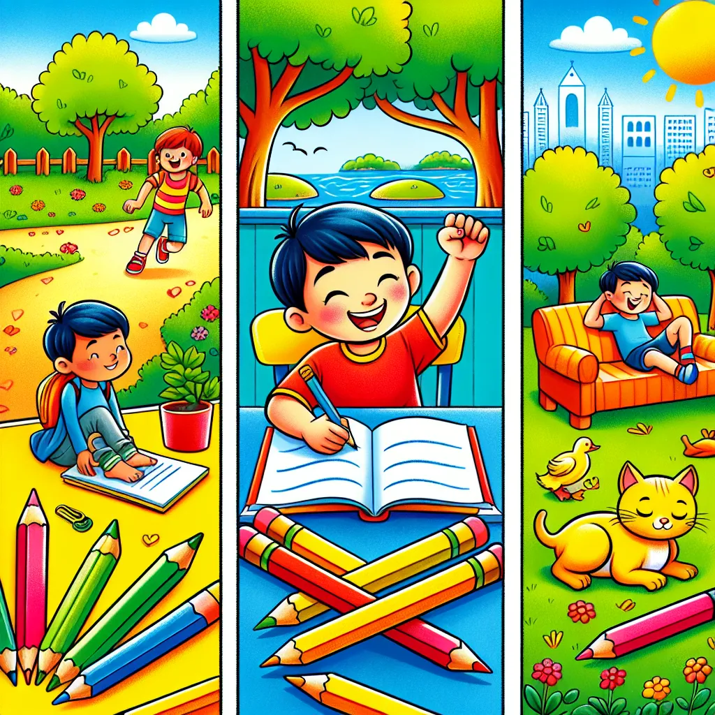 Sätze und kurze Texte schreiben — Deutsch