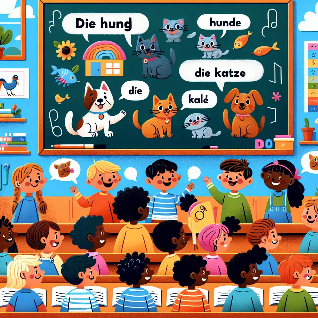 Nomen: Einzahl und Mehrzahl, Fälle (Nominativ, Akkusativ) — Deutsch