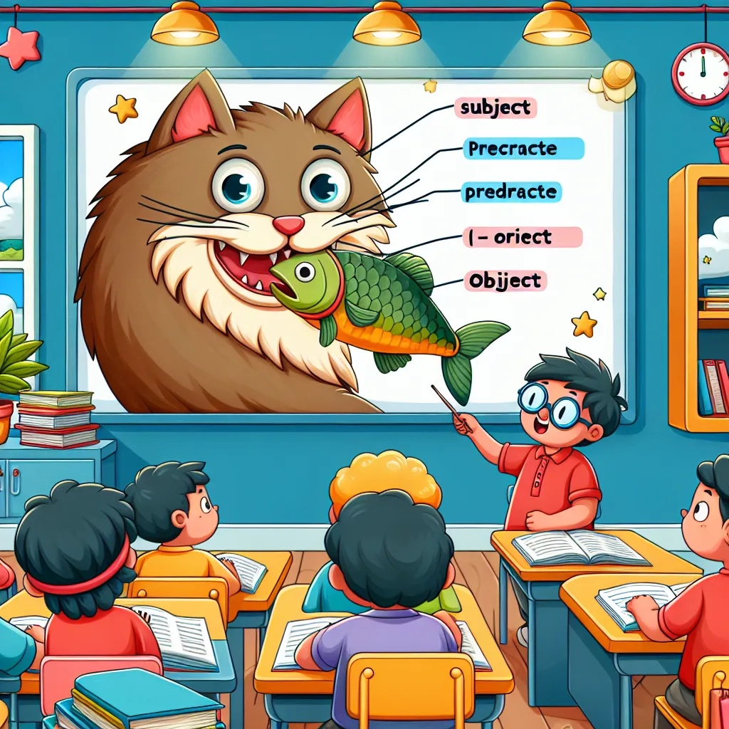 Satzglieder: Subjekt, Prädikat, Objekt — Deutsch