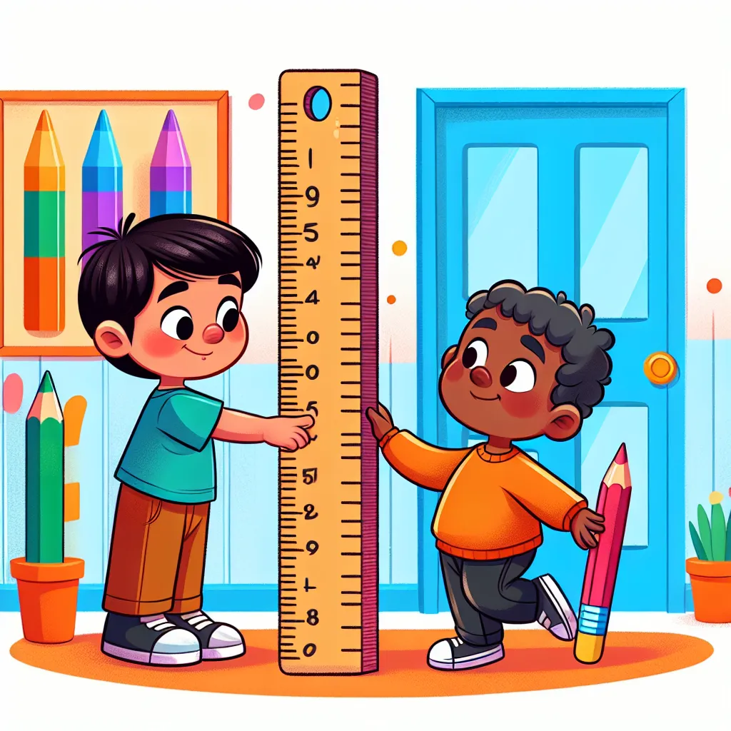 Längen vergleichen und messen (cm, m) — Mathematik