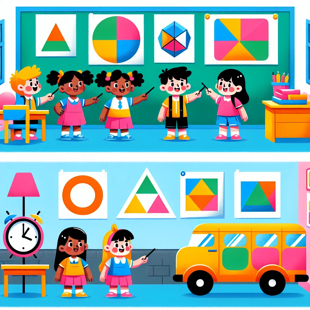 Formen erkennen und benennen (Kreis, Dreieck, Viereck) — Mathematik