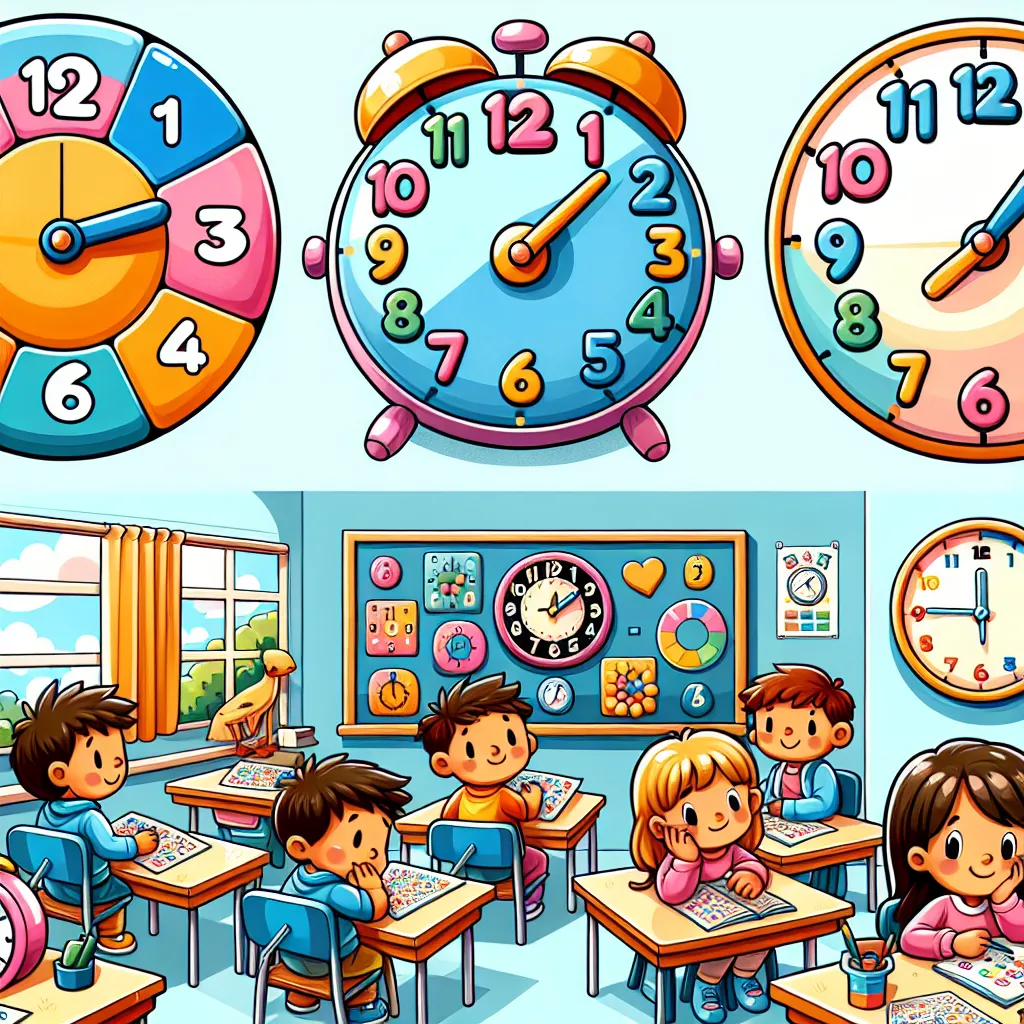 Uhrzeit – Viertelstunden und Minuten — Mathematik