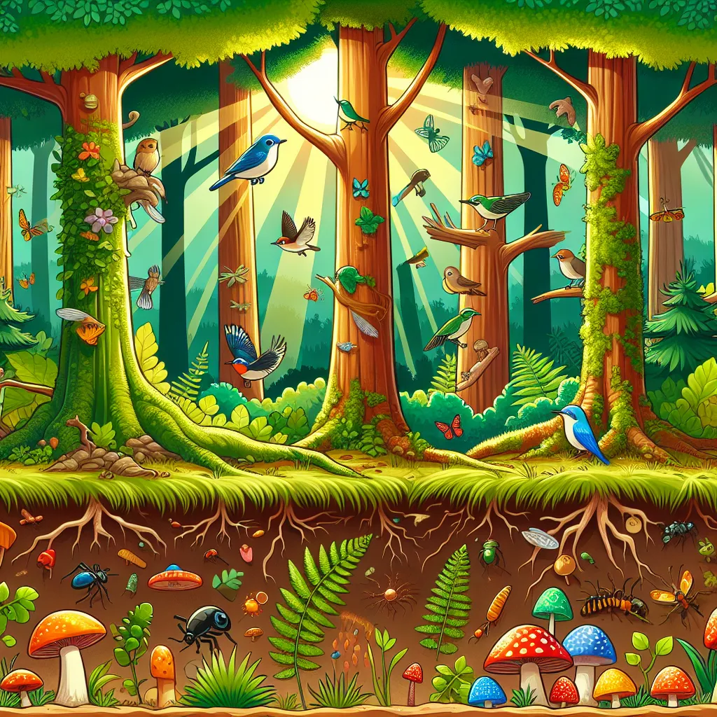 Ökosystem Wald – Pflanzen und Tiere — Sachunterricht