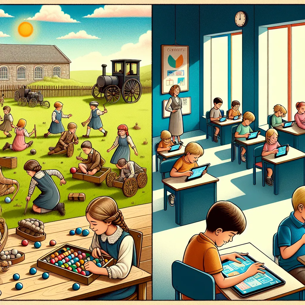 Kindheit früher und heute — Sachunterricht