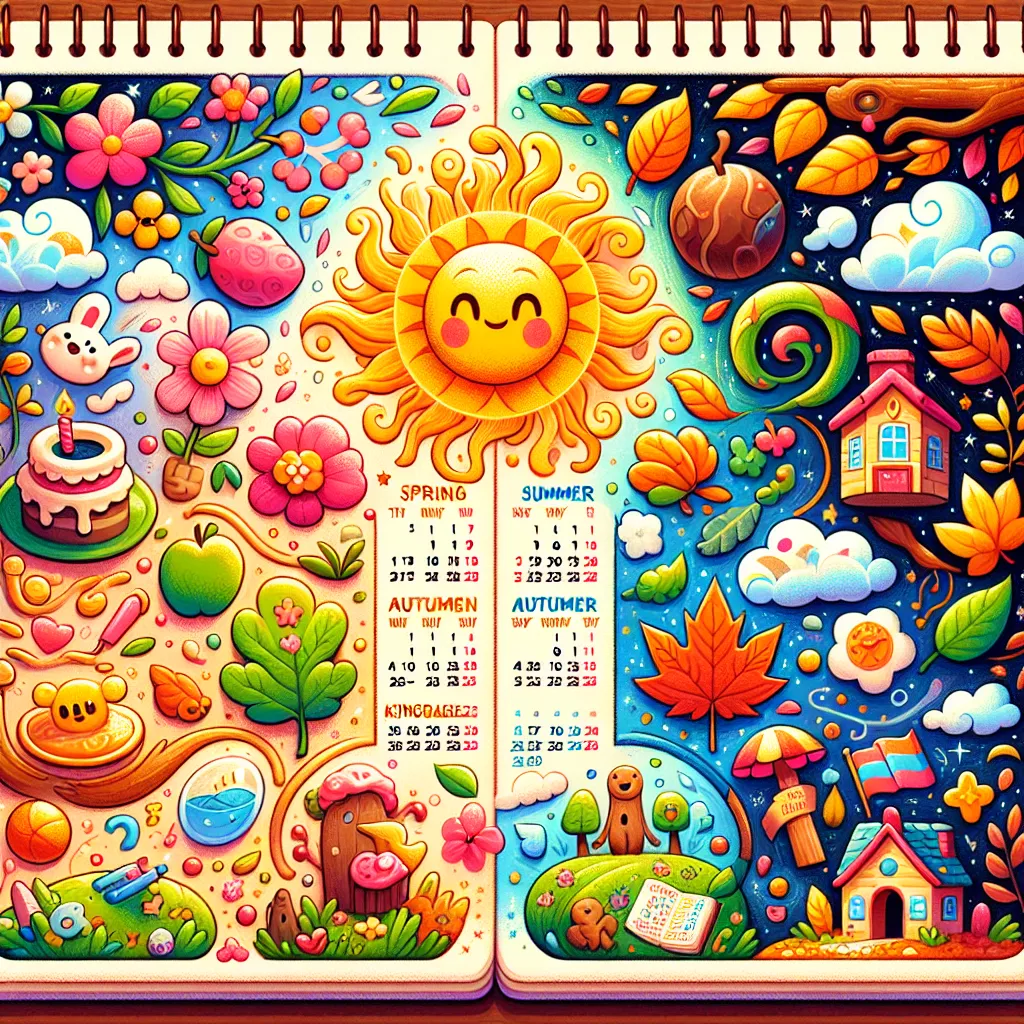 Kalender, Jahreszeiten und Zeitstrahl — Sachunterricht