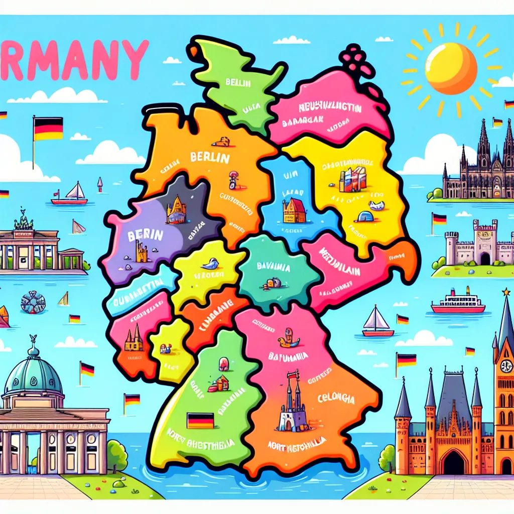 Deutschland – Bundesländer und Hauptstädte — Sachunterricht