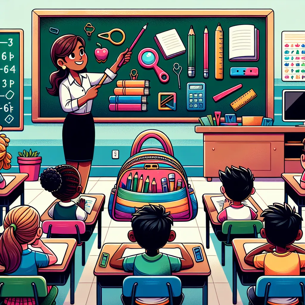 School Objects and the Classroom — Englisch