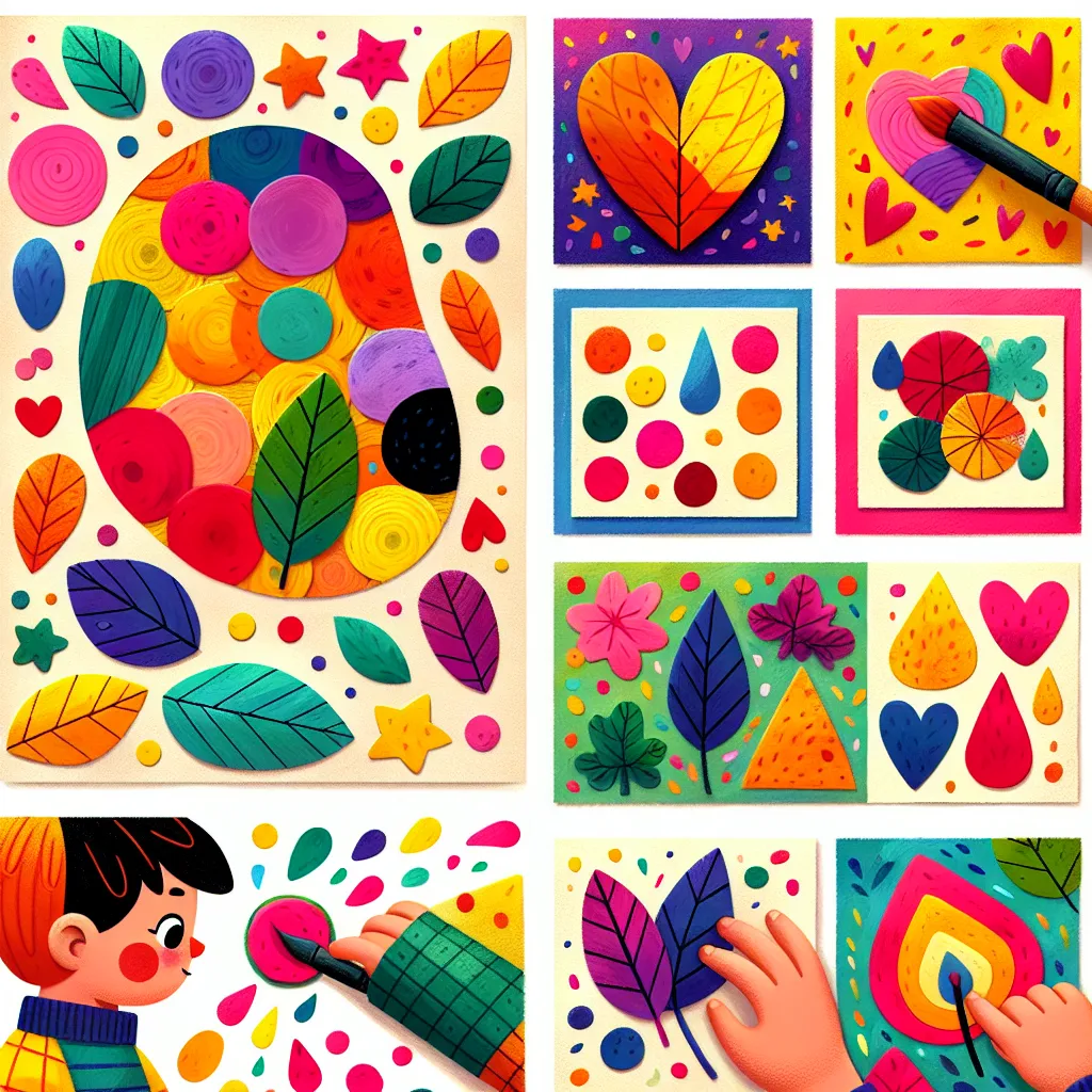 Collagen und Drucken — Kunst