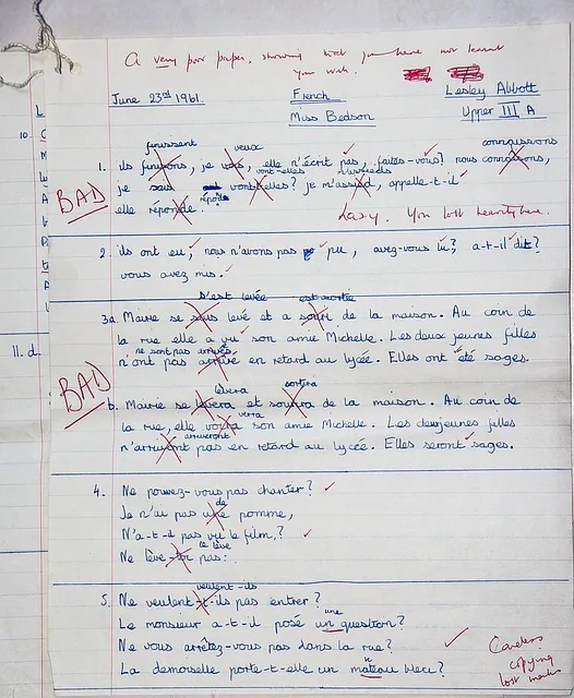 school, exam, french, bad, wrong, fail, teacher, education, learning, 1960s, england, exam, exam, exam, exam, exam, fail, fail, fail