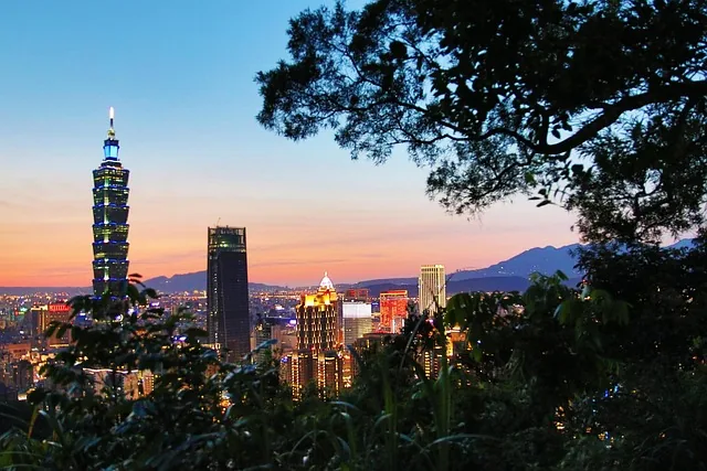 taipei 101, taipei elephant mountain, xiangshan 101