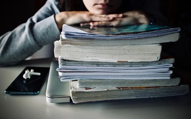 bücher, stapel, bildung, schule, lektion, wissen, lehrbücher, lernen, schüler, laptop, kopfhörer, handy, kommunikation, fernstudium, schule, schule, schule, schule, schule, lernen, fernstudium, fernstudium