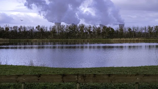 bass-ham, central nuclear, gewässerbewirtschaftungsplan, kamin, verschmutzung